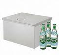 idéal Bar/BBQ, Couvercle à charnière, pour Bac à Glace encastrable Professionnel pour Cuisine extérieurérieure, Acier Inoxydable 304 Robuste, Grand