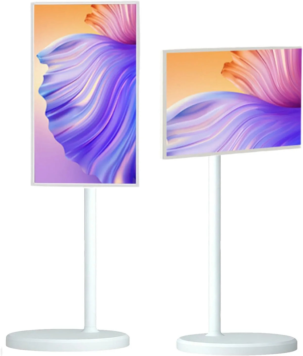 Meuble TV 1080p 21.5in-8+128GB, 21.5 pouces, portable, roulettes de déplacement, tactile, 5', 24', 27', 32', Support TV Mobile