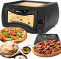 Four électrique à pizza, 15 L, 50 à 400 °C, mini machine à pizza de comptoir pour Chapati, contrôle de la température 50, 400 °C, Four d'intérieur