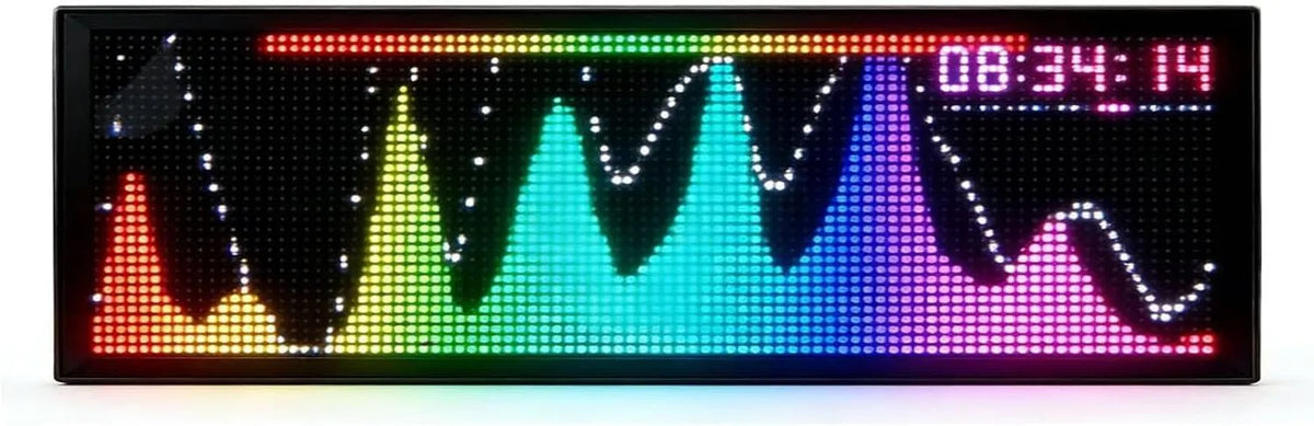 Écran d'affichage dynamique, écran publicitaire, diffusion publicitaire numérique, 36 Styles D'affichage, Affichage Dynamique du Rythme Musical avec