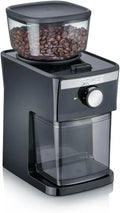 GRAEF CM252 Moulin, broyeur à grains de café, 130 W, 80 g, 12 tasses, grand réservoir, amovible, noir