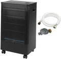 Ustensile de cuisson, acier inoxydable, noir, Brûleur Inox Infrableu, Chauffage d'appoint à gaz, jusqu'à 40 m², 3 Puissances de chauffe, FAVEX