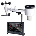 TFT 7 HP2561 surveillance à distance, prévisions météo écran TFT 7 pouces jardin domestique 868 MHz, météo ECOWITT HP2561 7-en-1 WiFi solaire