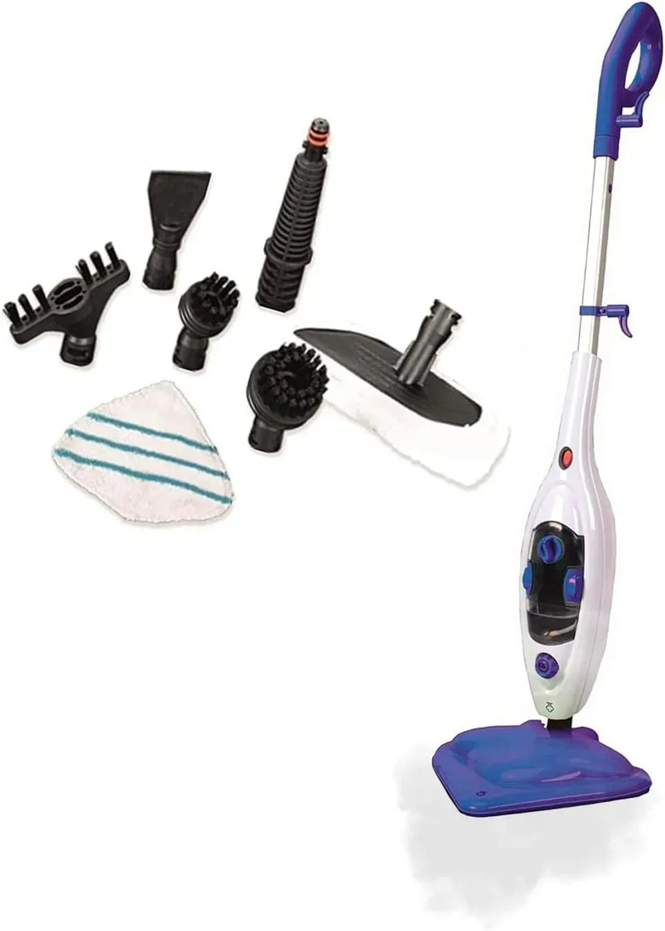 Aspirateur, 28,8 x 23,5 x 110 cm, 1500 W, vapeur, bleu