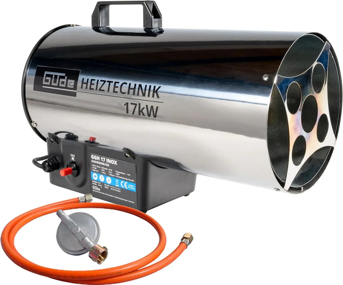 GGH17 Générateur, acier inoxydable, Gü, 85006 / Générateur d'air chaud à gaz Inox Import Allemagne