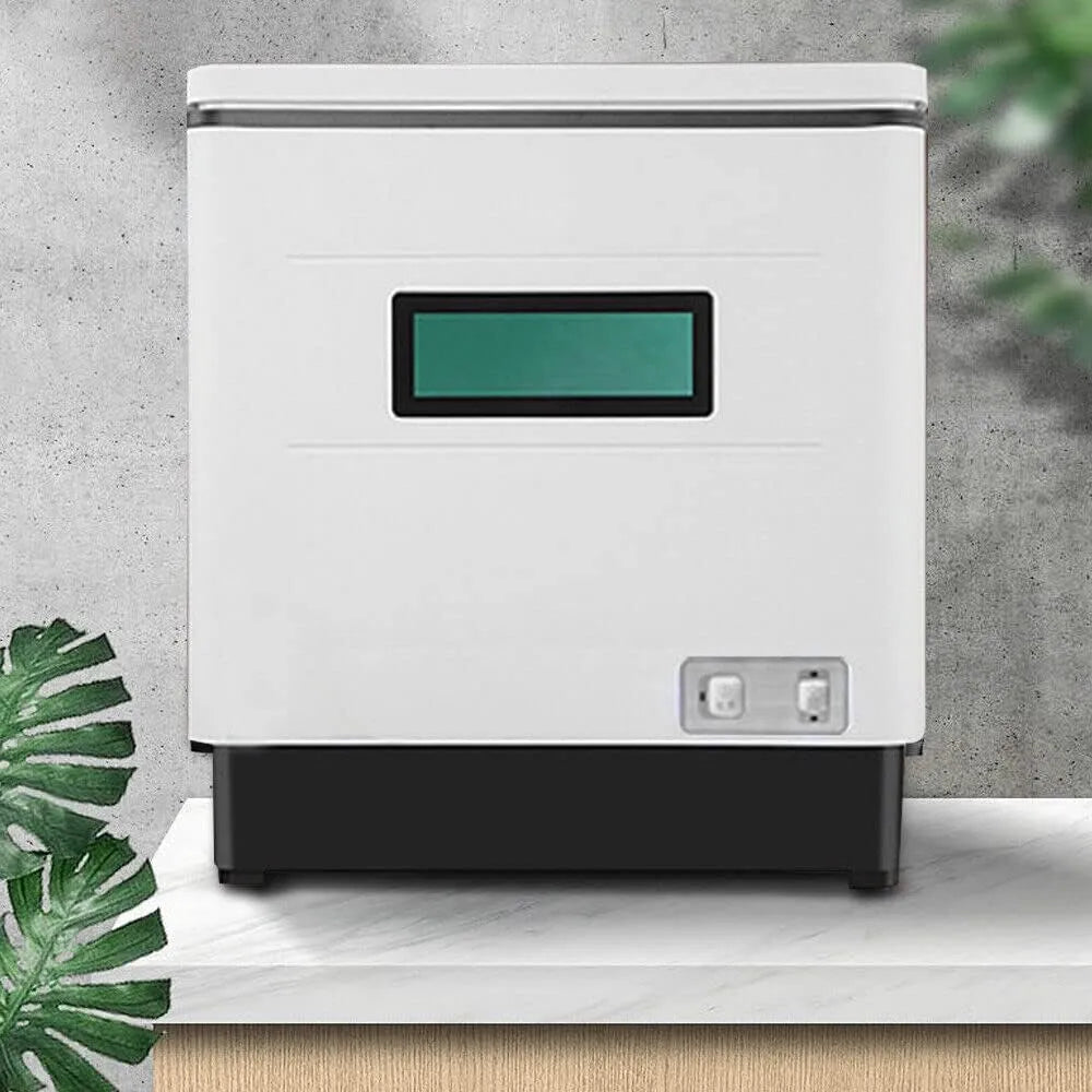Lave-vaisselle, 1500 W, portable, acier inoxydable, blanc, Lave-vaisselle de table 1500 W Mini lave-vaisselle portable entièrement automatique en
