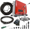 Évier de cuisine, 500 W, XIIW 450tr/min, Meilleur rapport qualité-prix, 26 m Spirales Ø10/16mm, Machine de Débouchage des Canalisations Ø30-100mm