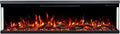 Radiateur électrique 900/1800W, 107x19x36 cm, 1800 W, encastrable, Feu de qualité supérieure pour mur et encastrable