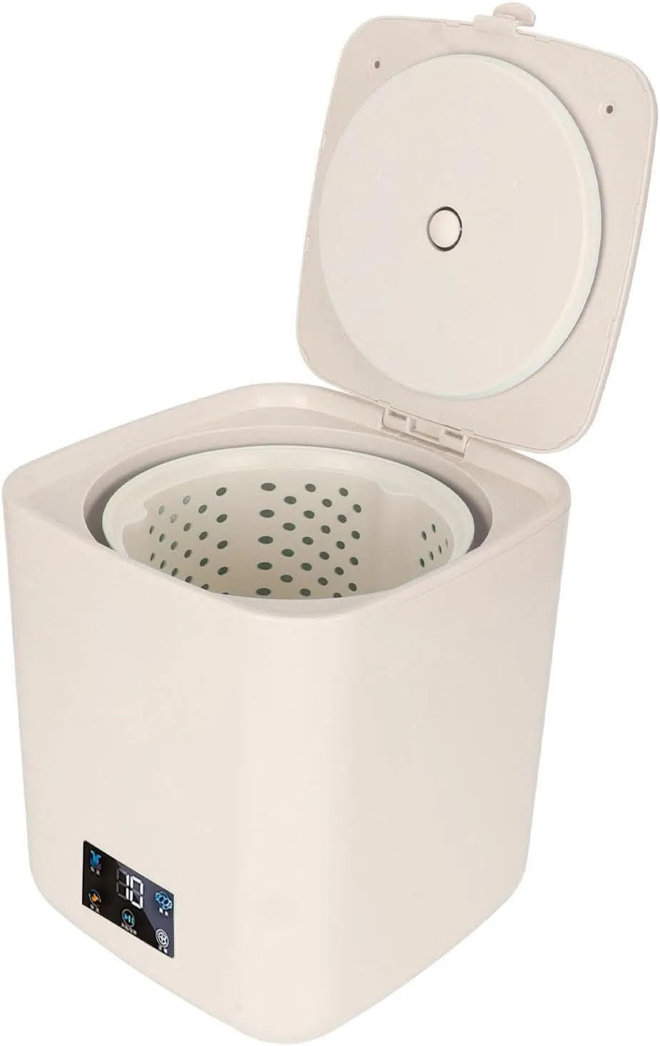 Lave-linge, 7 L, portable, tactile, écran LCD, les appartements et, 7L, Beige, avec essorage