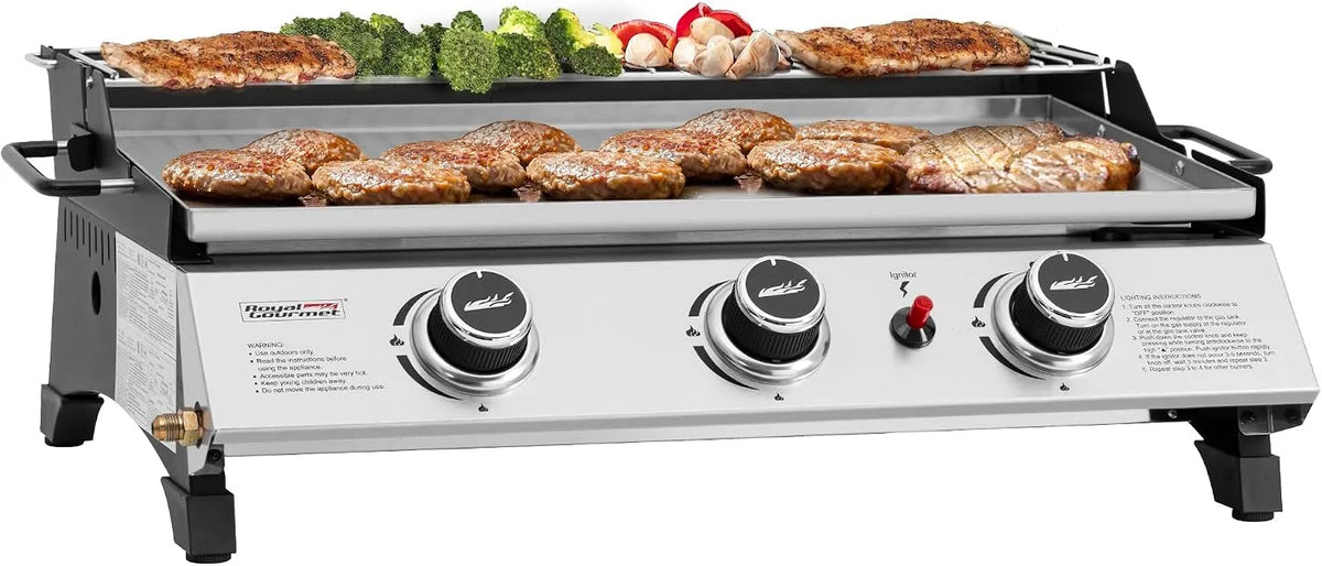 Plaque de cuisson à gaz, 61 cm, Royal PD1303S, portable, gril, amovible, table de cuisson à gaz, idéale pour la cuisine en plein air