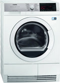 AEG T97685IH Sèche-linge, 8 kg, acier inoxydable, indicateur de marche résiduelle, départ différé