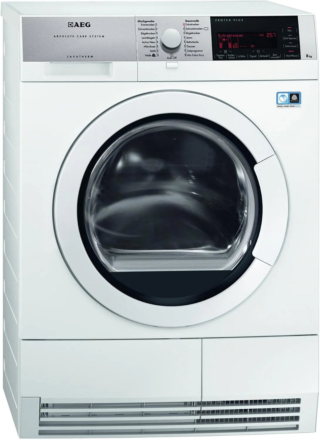 AEG T97685IH Sèche-linge, 8 kg, acier inoxydable, indicateur de marche résiduelle, départ différé