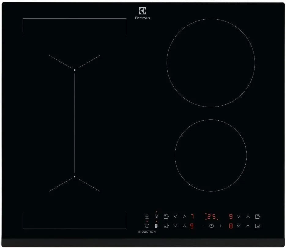 Electrolux LIV63431BK Plaque à induction, 60 cm, 4 foyers, table de cuisson à induction, noir, Placement