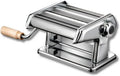 Machine à pâte, réglables, acier, Machine à pâte en acier chromé équipé de rouleaux réglables compacte et artisanale
