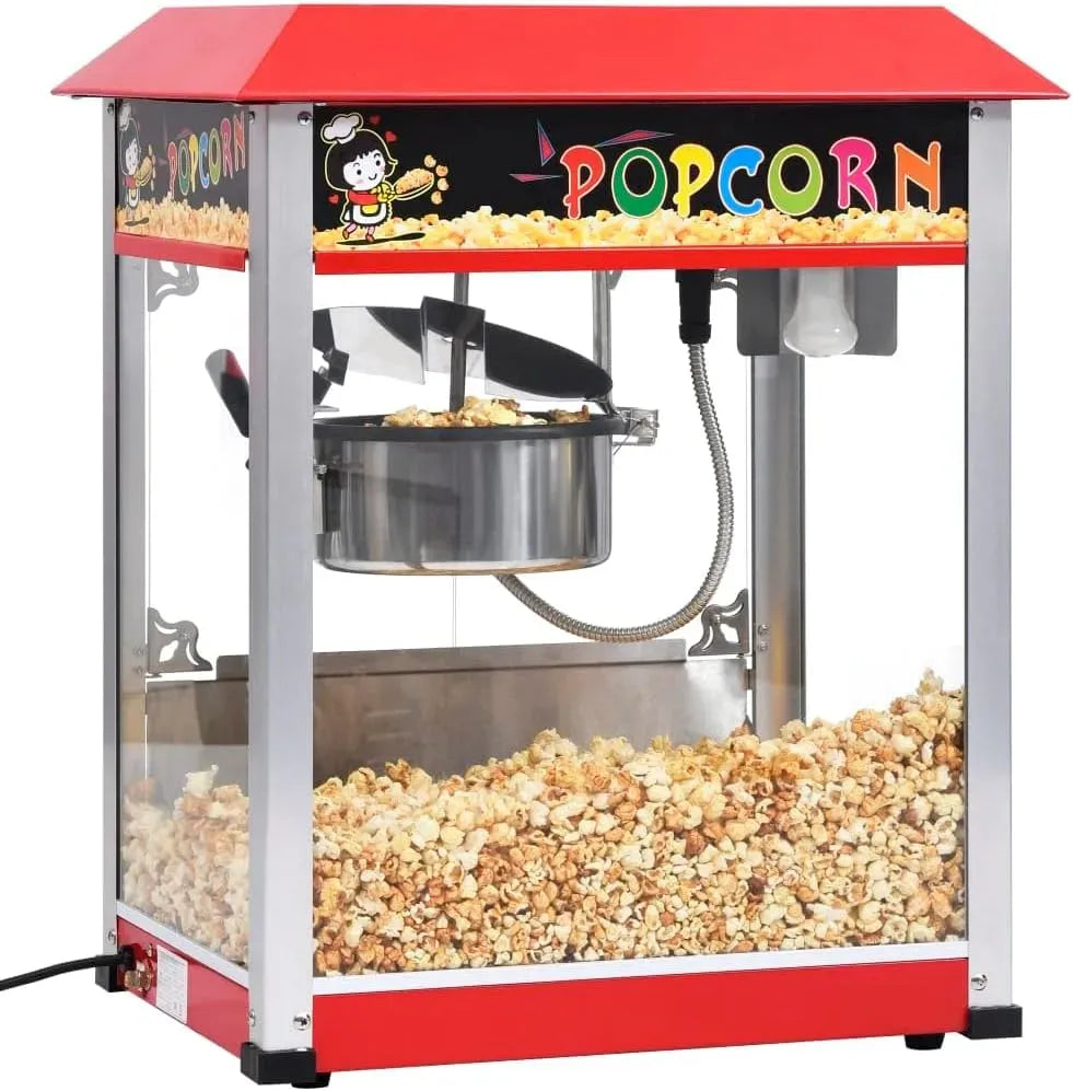 Machine à pop-corn, 2,7 L, 1400 W, revêtement antiadhésif, acier inoxydable, pour home cinéma