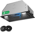 Hotte aspirante, 52cm, 750 m3/h, hotte de cuisine, évacuation et recyclage, éclairage LED, 3 vitesses, encastrable, Boost, tactile, Encastrée
