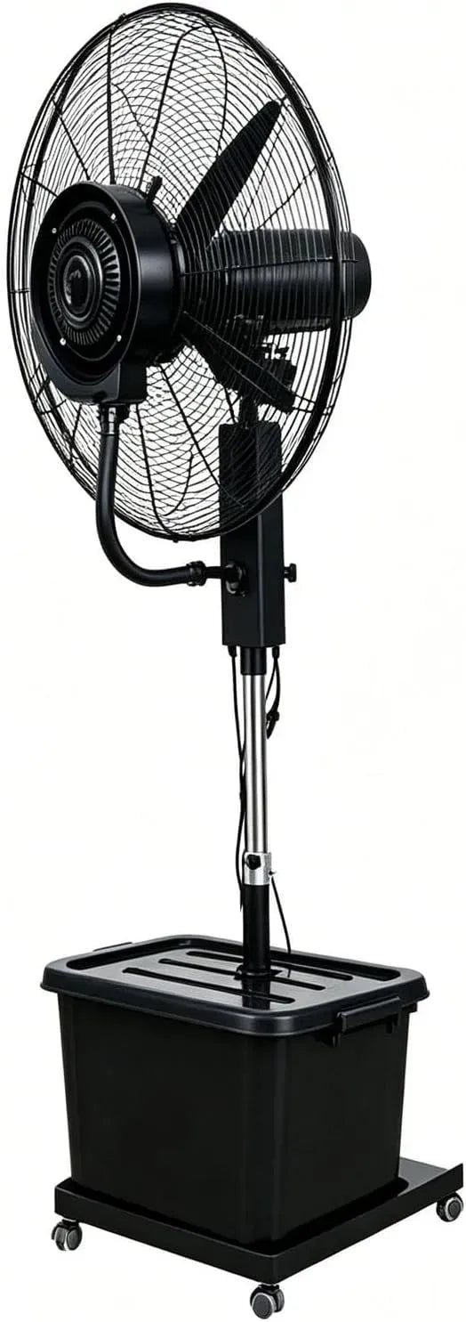 Ventilateur, 71cm, 42 L, extérieur, 3 vitesses, professionnel, Swing 90°
