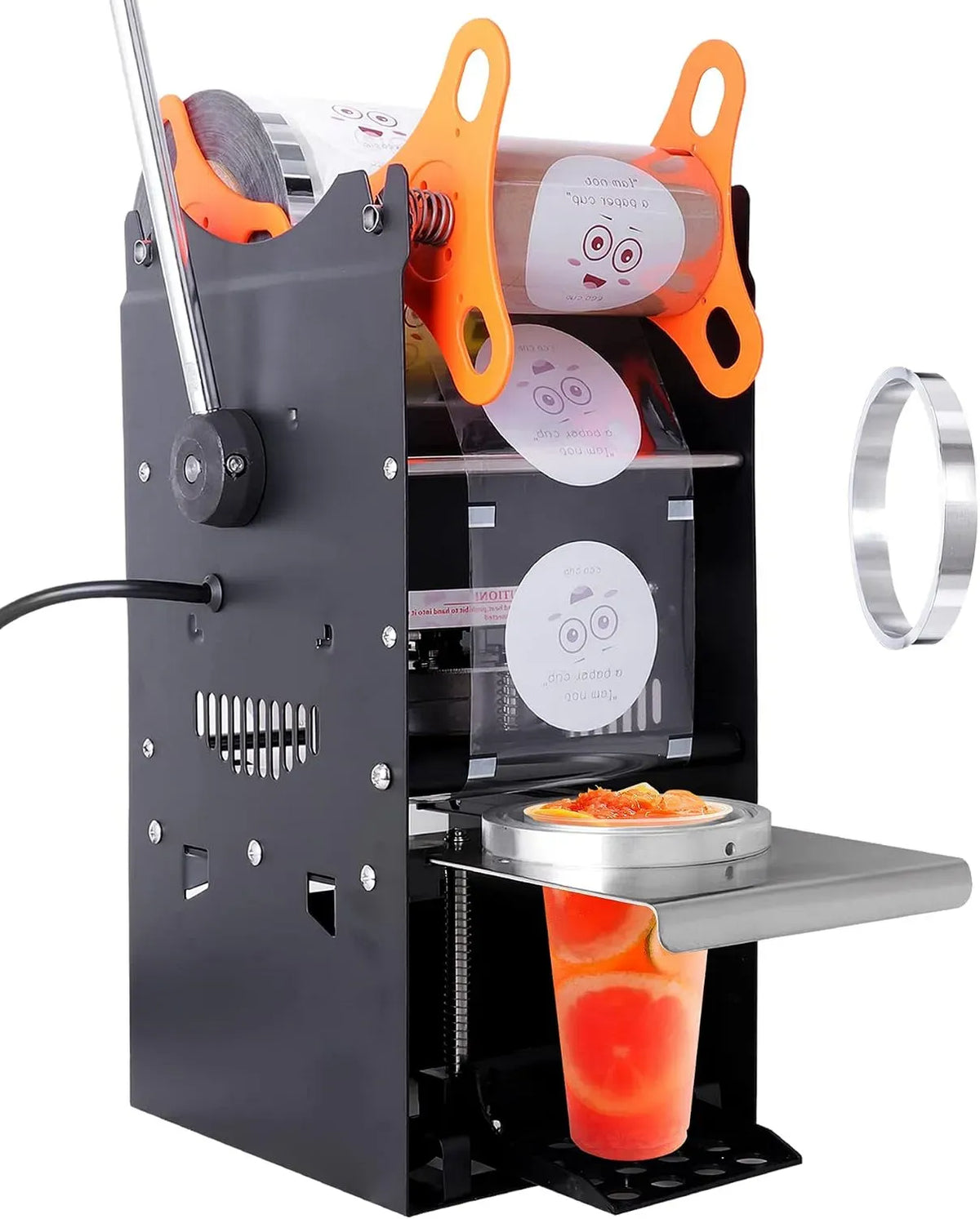 mm/95 Machine à sceller, 110 V, 170 mm, 90 mm, 95 mm, plastique, pour tasse à bulles Boba lait thé pour hauteur 170 mm φ90, JIAWANSHUN