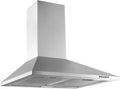 Respekta CH22058Ix-B, B Hotte aspirante, 60 cm, 64 dB, hotte de cuisine, installation murale, acier inoxydable, 59, Fonction d'extraction et de