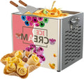 Machine à Rouler, Machine à crème, machine à glace et sorbet, 330 W, professionnel, pour Une crème glacée roulée m