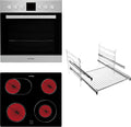 Cuisinière avec four, 60 cm, 5 programmes, Privileg PV520, 2 niveaux, Set IN, Privileg Set PV520 IN - Cuisinière à chaleur tournante multifonction