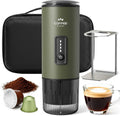 Machine à expresso, portable, cafetière expresso, machine à café électrique, ensemble de cafetière 3 en 1 avec sac de transport et support à café