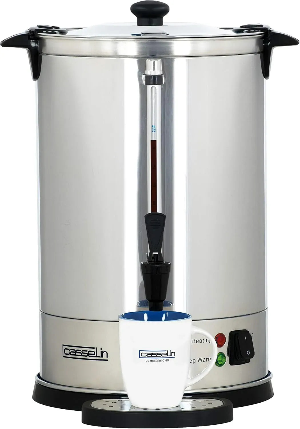 CPC100 Acier inoxydable, Noir, Percolateur à café 100 tasses