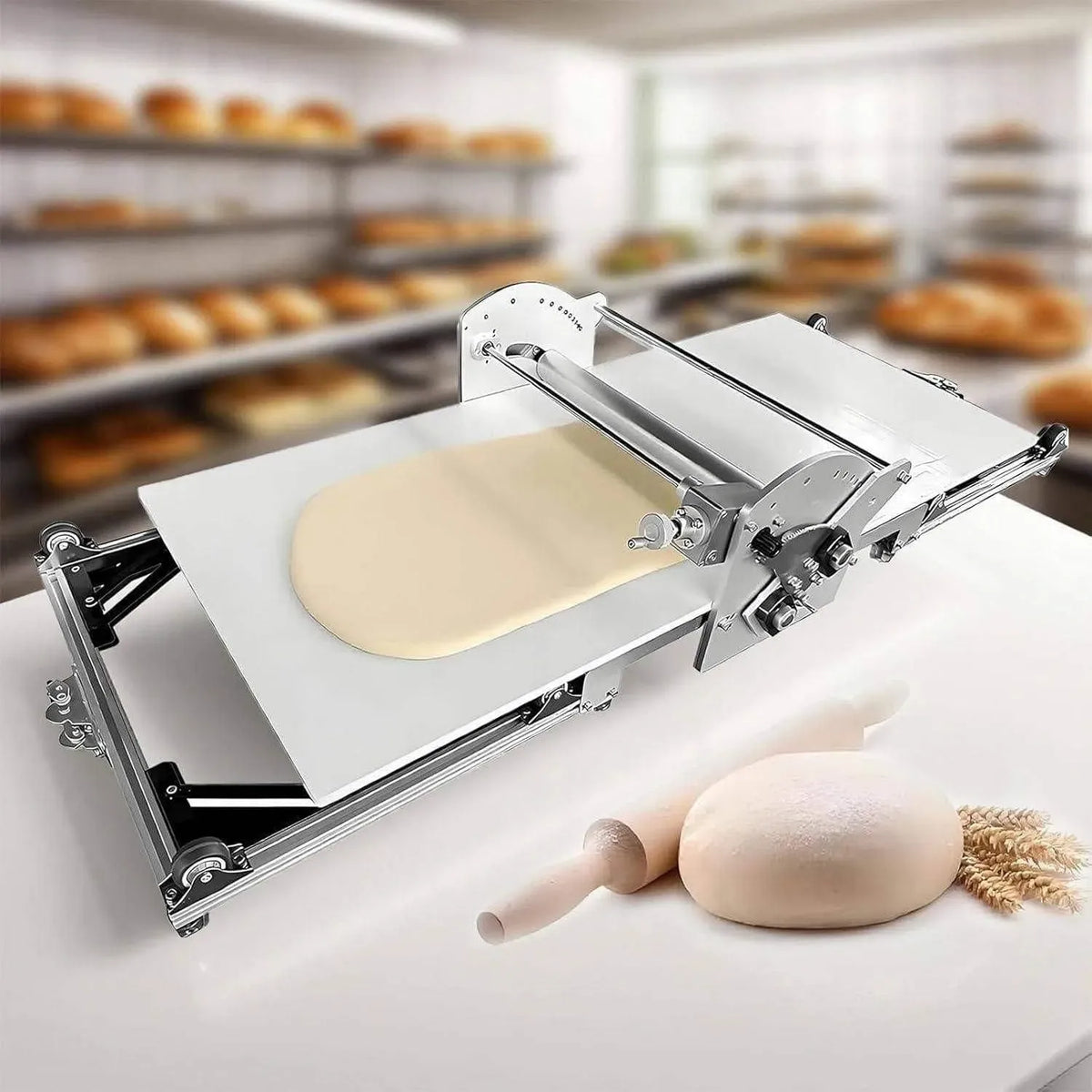laminoir électrique Pliable, pour laminoir à pâtisserie en Acier Inoxydable pour Usage Domestique et Commercial, Laminoir à pâte
