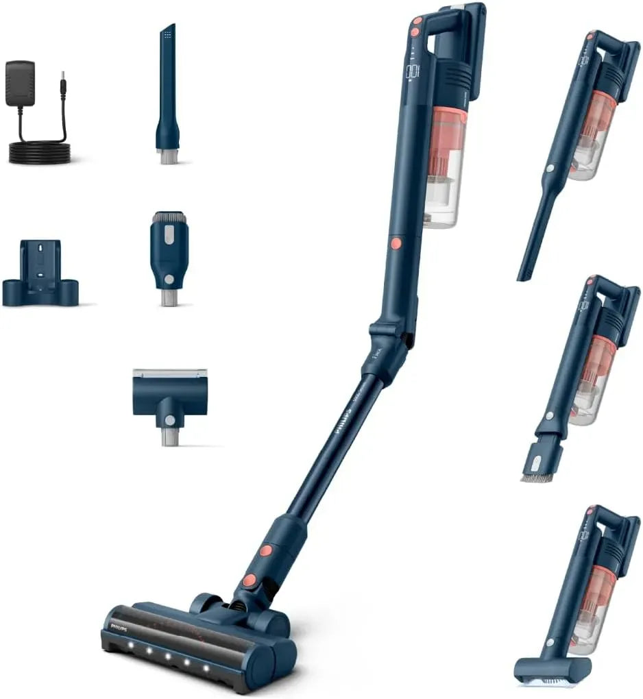 Philips 60min PowerCyclone10 Aspirateur, dalle IPS, Brosse animaux & LED, Tube Flex, XC5243/10, 195m²