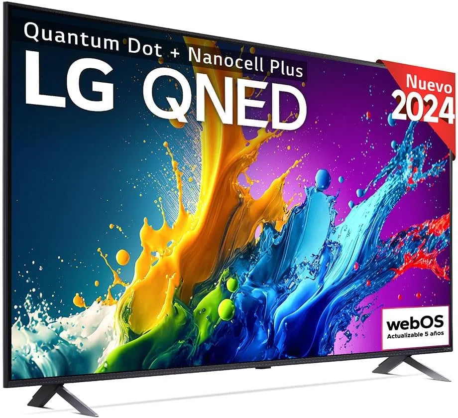 LG 50QNED80 Smart TV, 126 cm, téléviseur, 4K UHD, noir, TV QNED LG 50QNED80 126 cm 4K UHD 2024 Noir et Bleu