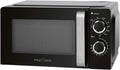 Bomann Micro-ondes, 17 L, 700 W, gril, acier inoxydable, four micro-ondes, noir