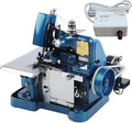 3000 Points par Minute, 3 Fils, Cout Tissu Jusqu'à 3 mm D'épaisseur, Largeur De Surjet 3~4 mm, 250W Surjeteuse Domestique 3 Fils Blue, 3,2 mm