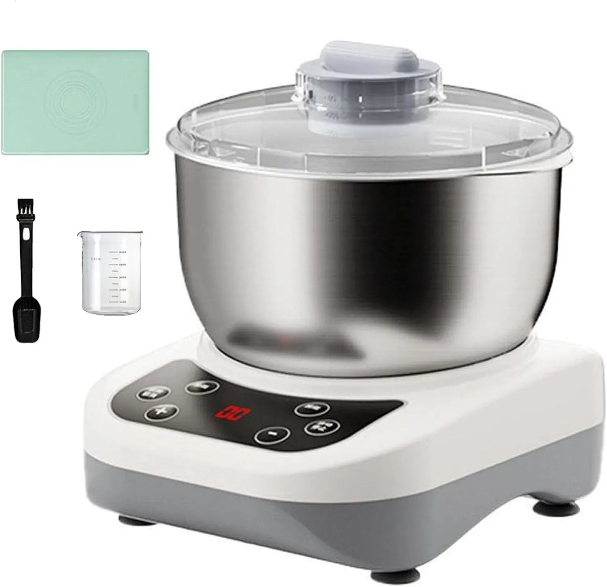 Machine à Pétrir, Brosse, Tapis, 9 L, 200 W, pizza, pour Pain Et Pizza à La Maison 9L