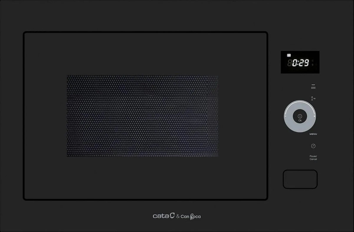 Cata W 900 B250 Micro-ondes, 60 cm, 25 L, 1200 W, 900 W, 8 programmes, encastrable, gril, four micro-ondes, noir