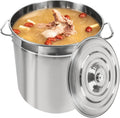 Cuisinière à gaz avec four électrique, 40 cm, 50 L, acier inoxydable, Grande marmite de 50 l avec couvercle en métal