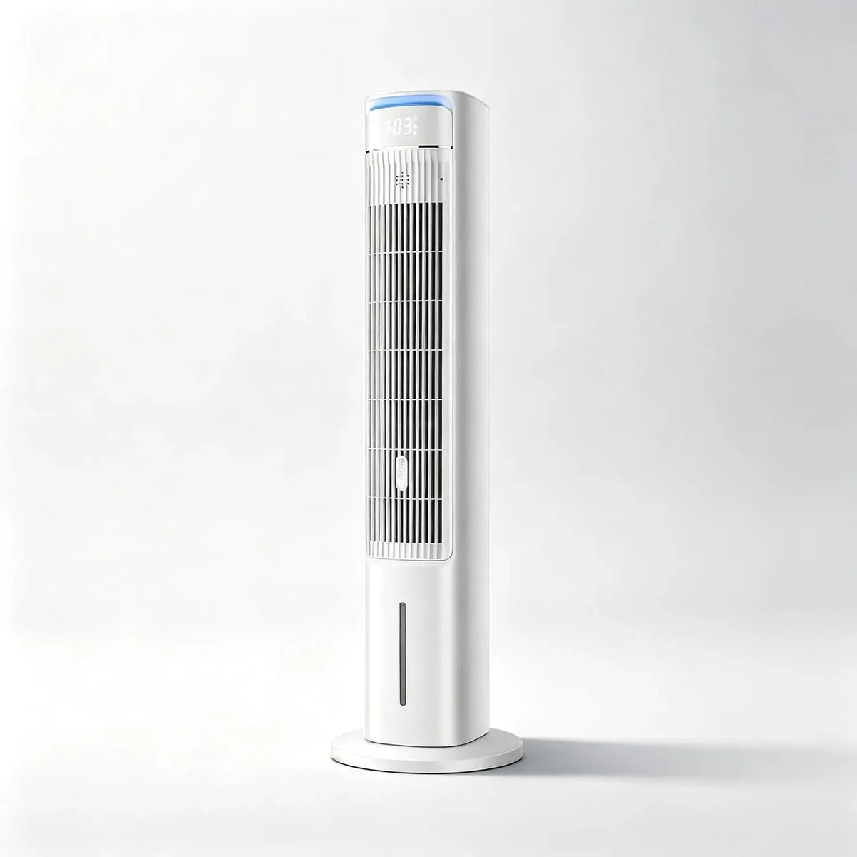 Rafraîchisseur d'air, 102cm, 5 L, portable, minuteur, 3 vitesses, oscillation, grand réservoir, décoration de salon, silencieux, Oscillation à 80°