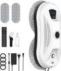 robot aspirateur laveur, Nettoyeur, 3 Modes, 5600Pa Laveur de Vitre Automatique avec Double Pulvérisation d'eau
