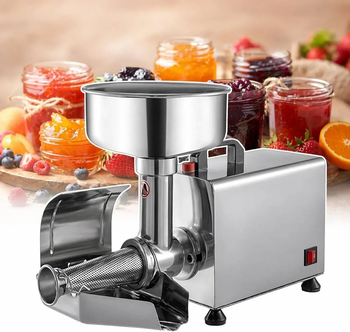 Machine à Confiture, 450 W, professionnel, restaurant, acier inoxydable, pour Fruits tendres