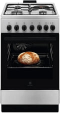 Cuisinière avec four LKM520011x, 57 L, 4 foyers, acier inoxydable, Cuisinière Mixte 57l 4 Feux Inox - LKM520011x