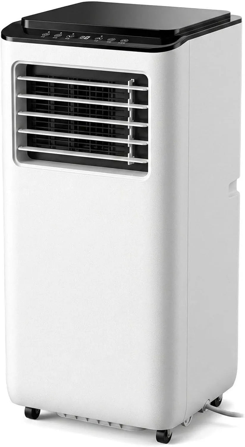 Climatiseur 24h, minuteur, 12000 BTU, 2 Vitesses, Climatiseur Mobile 14000 BTU avec Kit d'Installation, Basse Consommation, Écran Digital, Ventilateur