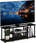 Smart TV, 55 pouces, téléviseur, 3 niveaux, noir, Inch, Panneau de Particules, Noyer, Walnut, Black