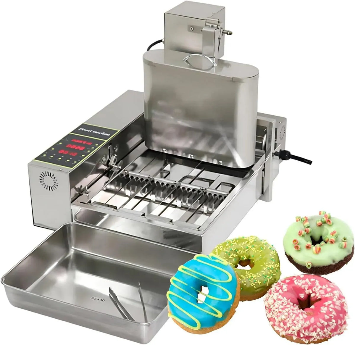 Machine à donuts, 110 V, machine à beignets, pâtisserie, professionnel, acier inoxydable, Capacité 1800 Pcs/h