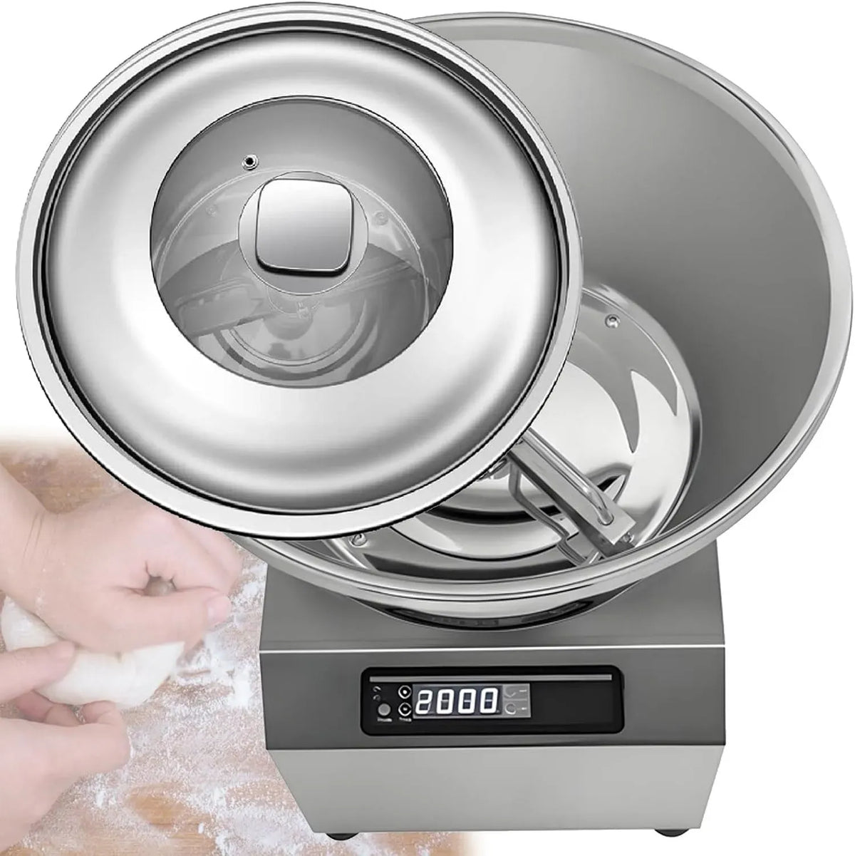 kg/8 Machine à pétrir, 5 kg, 8 kg, pizza, professionnel, acier inoxydable, pour pâte à Pizza et Pain 5kg