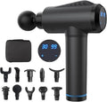 Oryzom Pistolet de massage V1 Pro, Noir, Technologie profonde à 3 600 impulsions/min, 30 niveaux réglables et 10 embouts pro pour un soulagement