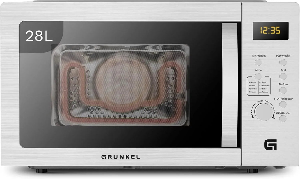 Micro-ondes MW-28AIRFRYER, 28 L, 900 W, 1200 W, 2200 W, 3 programmes, gril, four micro-ondes, airfryer et four 2200 W avec 5 niveaux de puissance