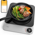 Plaque à induction, 2100 W, table de cuisson à induction, portable, application, dimensions personnalisables, Home App Contrôle Manuel, TOKIT 20 MM 99