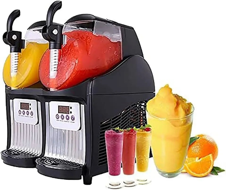 Produit Réservoir de 2, Machine à glace commerciale, 5 L x 2, Machine à slushie congelée professionnelle