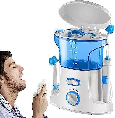 10 modes de pression, Système électrique d'irrigation nasale avec technologie de pulsation, buse rotative à 360° pour soulager les sinus chez les