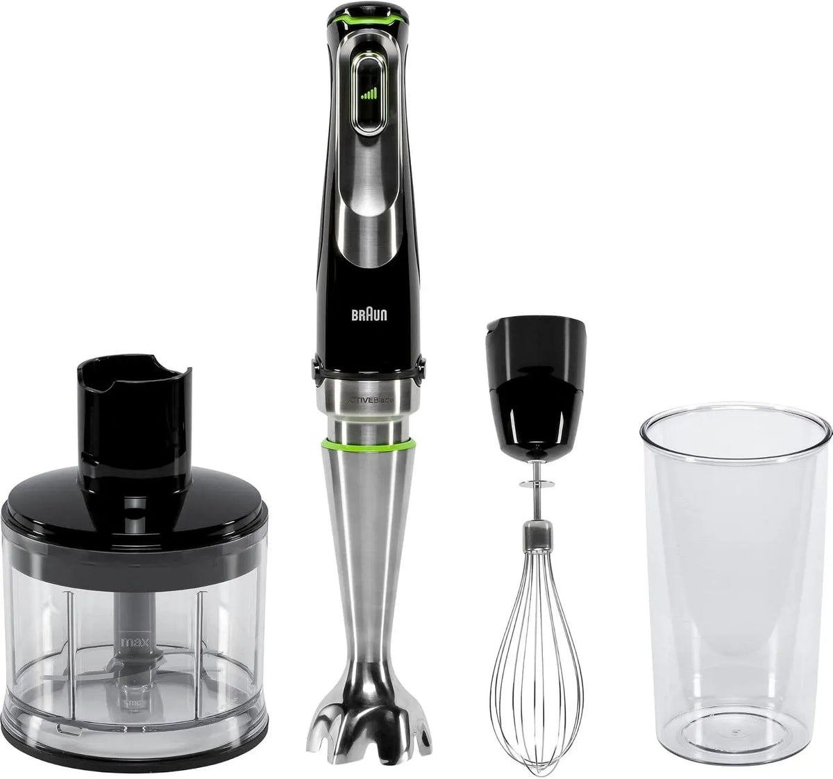 Braun 9135XI Acier inoxydable, MultiQuick 9 MQ 0,6 L Mélangeur par immersion 1200 W Noir