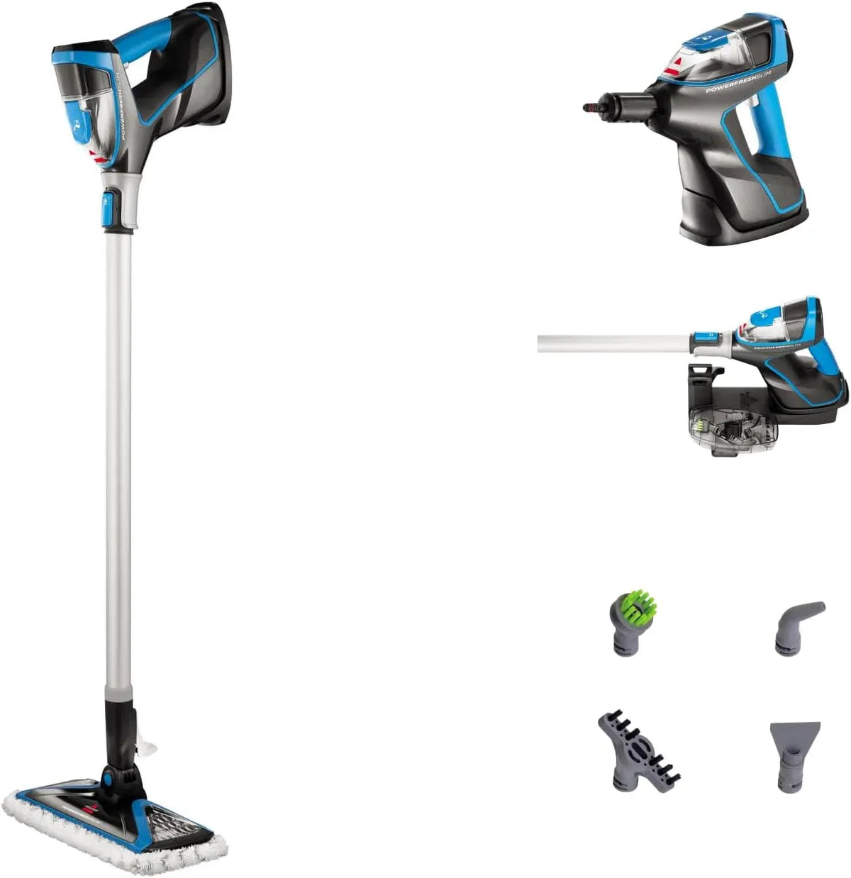 Nettoyeur vapeur, 1600 W, BISSELL 4268N, multi-usage, portable, étroit, usage sur sols, cuisine, voiture, vitres et canapé